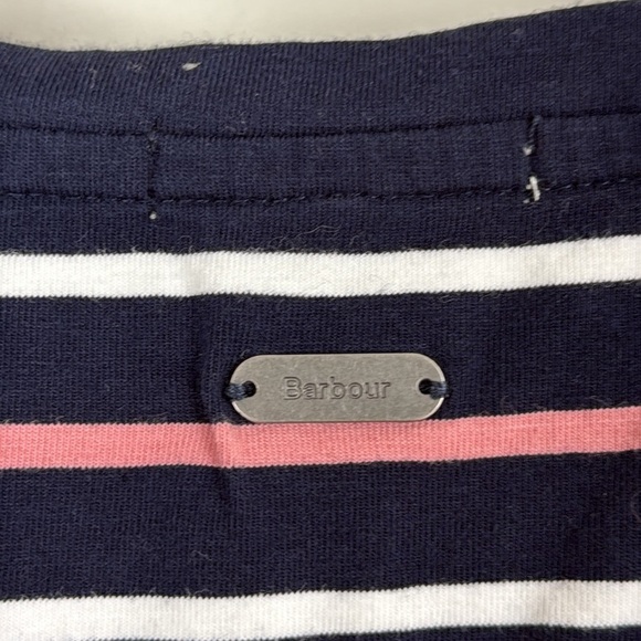 Barbour Striped Sheath Dress Crew Neck - Picture 4 of 7